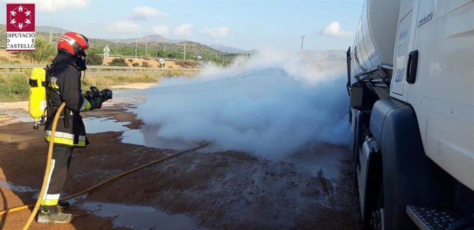 Fuga de metano líquido en una estación de servicio