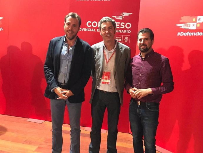 Óscar Puente, Manuel Escarda y Luis Tudanca.