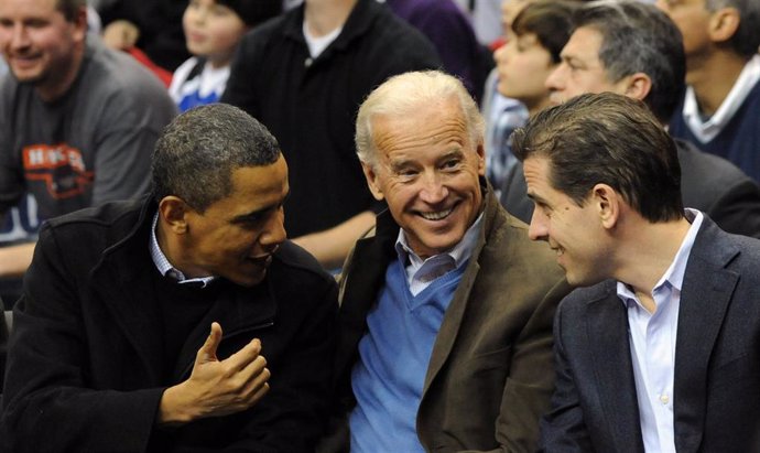 Barack Obama, Joe Biden y Hunter Biden