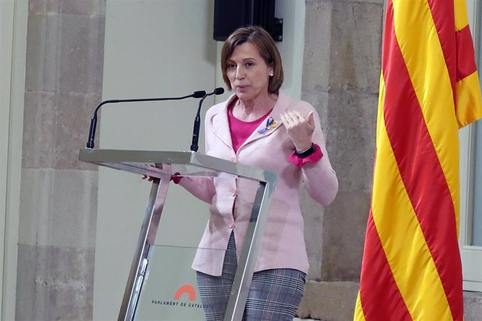 La presidenta del Parlament Carme Forcadell