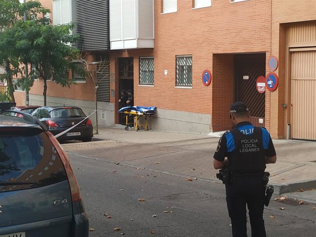 Edificio donde una mujer ha sido secuestrada por un hombre en Leganés