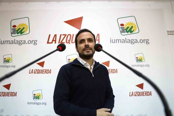 El coordinador federal de IU, Alberto Garzón