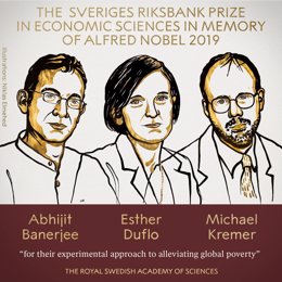 Abhijit Banerjee, Esther Duflo y Michael Kremer ganan el Nobel de Economía 2019