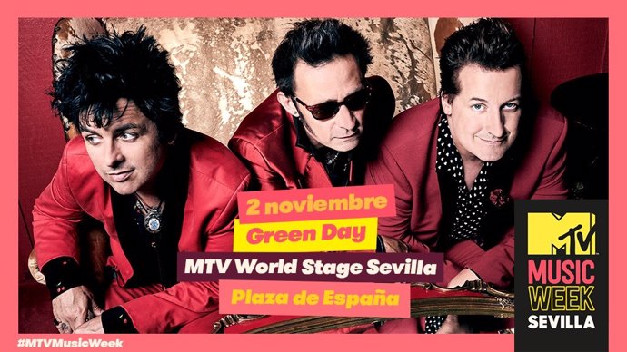 Green Day, cabeza de cartel del MTV World Stage Sevilla
