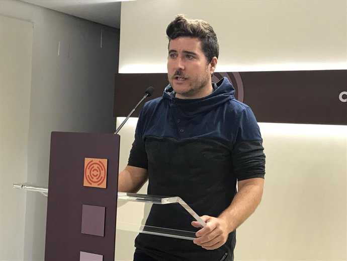 El secrretario geeral de Podemos Aragón, Nacho Escartín.