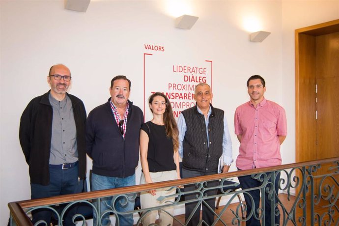 El regidor de Promoción Económica y Ocupación del Ayuntamiento de Palma, Rodrigo Romero, se ha reunido este lunes con representantes de Secot.