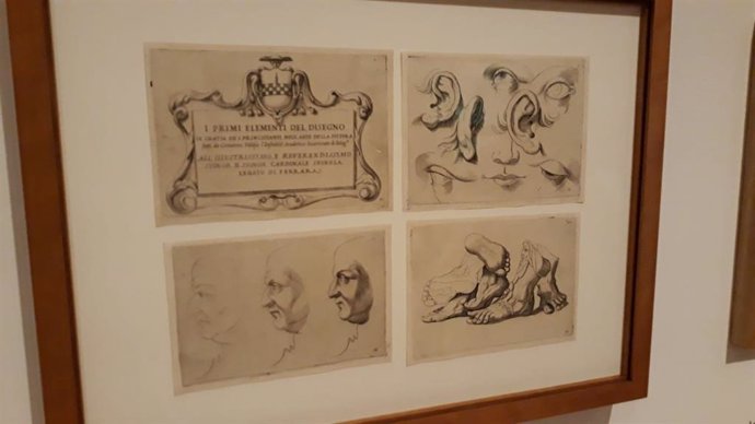 Una lámina de la exposición 'El maestro de papel' en el Museo del Prado