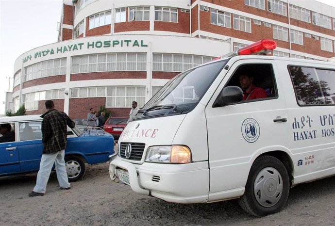 Ambulancia en Adís Abeba, Etiopía