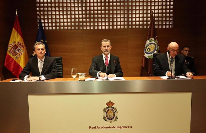El Rey preside, en la sede de la Real Academia de Ingeniería, el acto de apertura del Curso de las Reales Academias integradas en el Instituto de España