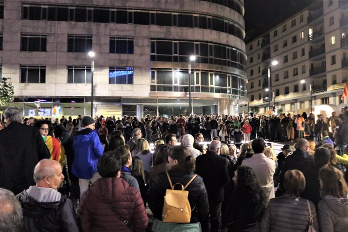 400 personas se manifiestan en Andorra la Vella (Andorra) contra la sentencia del proceso independentista