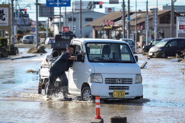 Inundacones profocadas por el tifón 'Hagibis' en Japón.