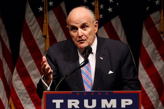 El abogado personal de Trump y exalcalde de Nueva York Rudy Giuliani.