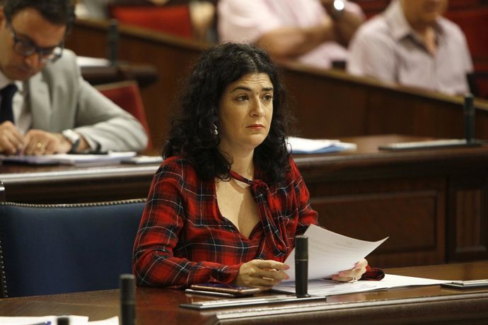 La consellera d'Administracions Públiques i Modernització, Isabel Castro, en el Parlament.