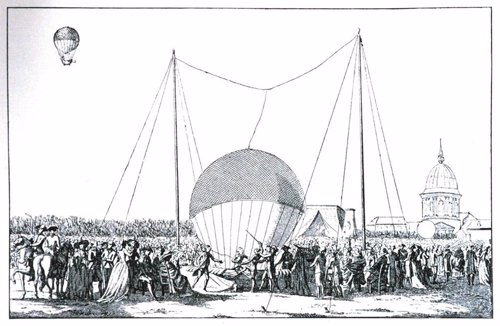 Primer ascenso de un globo tripulado, 15 de octubre de 1783