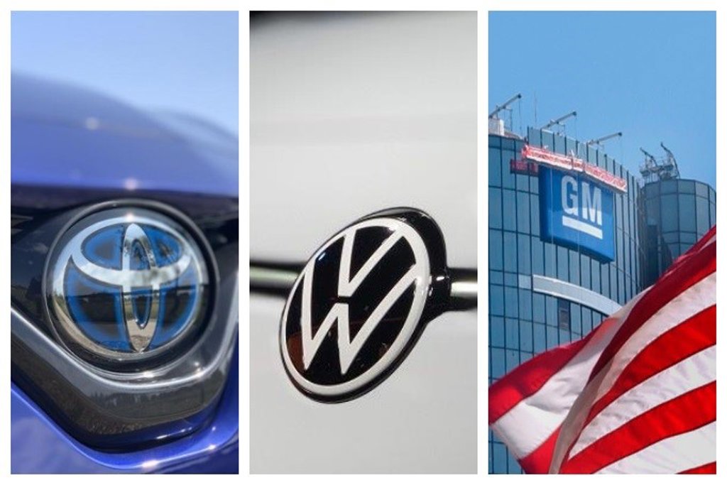 Toyota, Volkswagen y General Motors, las empresas del automóvil que más