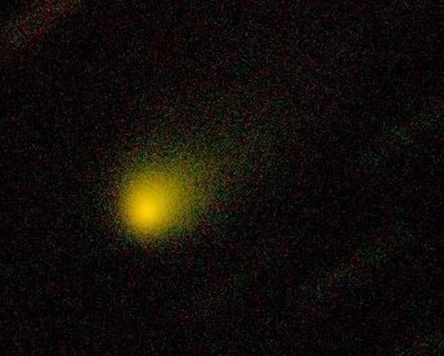 Imagen compuesta a dos colores del cometa Borisov