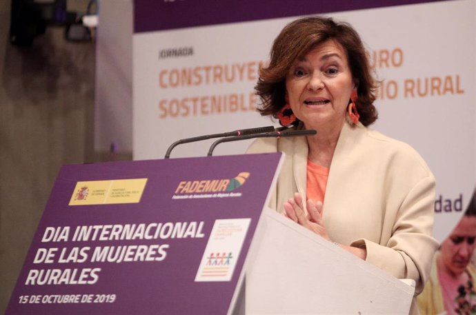 La vicepresidenta del Gobierno y ministra de Igualdad en funciones, Carmen Calvo.