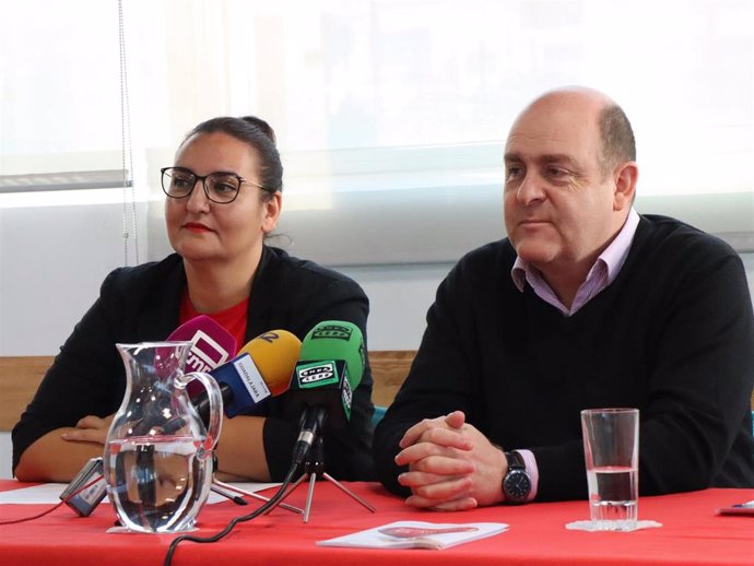 El presidente de la Red de Lucha contra la Pobreza en Castilla-La Mancha, Braulio Carlés, en rueda de prensa