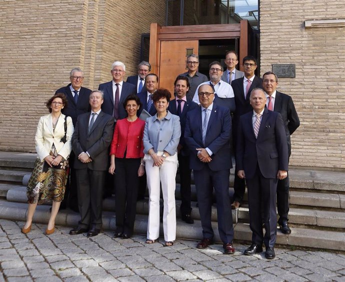 Imagen de archivo de una reunión de la presidenta del Tribunal de Cuentas con sus homólogos de los órganos fiscalizadores autonómicos. 