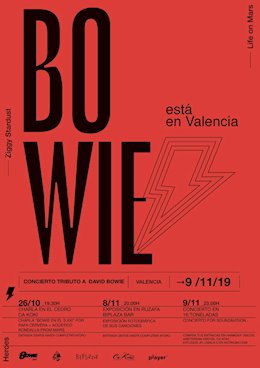Cartel del Bowie Tribute Spain de Valncia