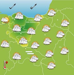 Previsiones meteorológicas para el 16 de octubre en Euskadi.