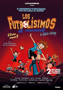 Cartel del musical 'Los futbolísimos'.