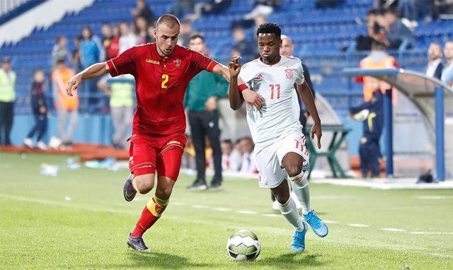Ansu Fati debuta con la selección española Sub-21