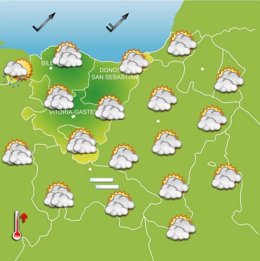 Previsiones meteorológicas para el 16 de octubre en Euskadi.