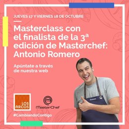 Los Arcos acoge este jueves diversas masterclass de alimentación saludable con uno de los finalistas de Masterchef