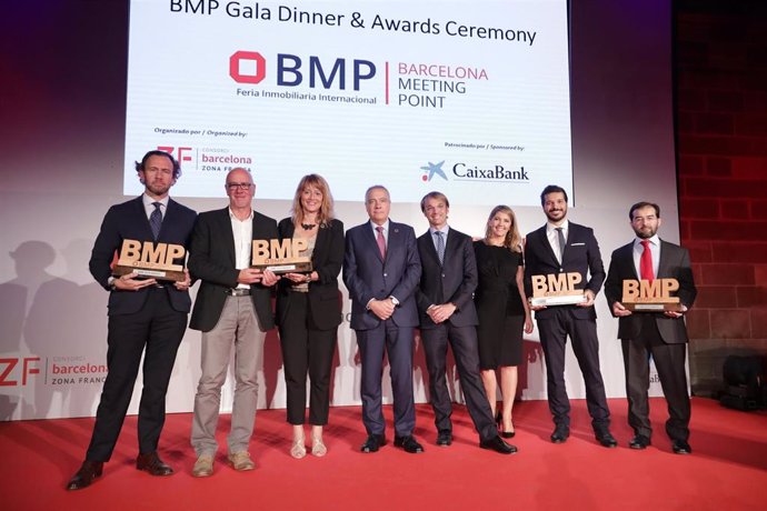Foto de los premiados de la cena de gala de la 23 edición del BMP