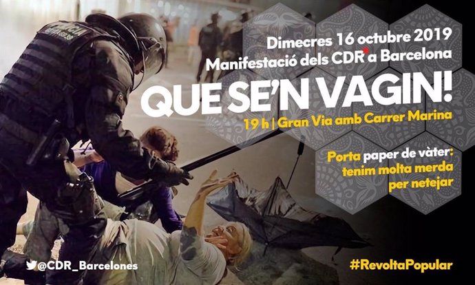 Los CDR llaman a la movilización este 16 de octubre
