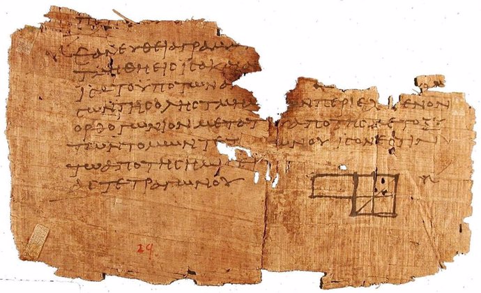 Uno de los papiros de Oxirrinco