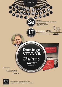 El escritor Domingo Villar presenta su nueva novel 'El último barco'