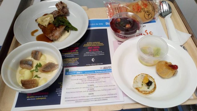 Menú especial en el Hospital Virgen de las Nieves por el Día Mundial de la Alimentación
