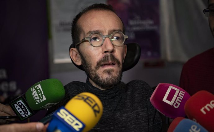 El secretario de Acción de Gobierno e Institucional de Podemos, Pablo Echenique, en Ciudad Real