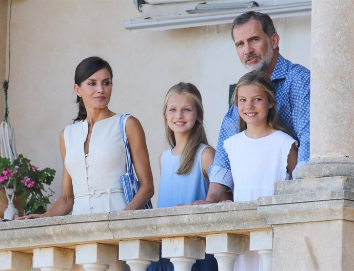 La Familia Real en una visita a la Casa Museo Son Marroig.