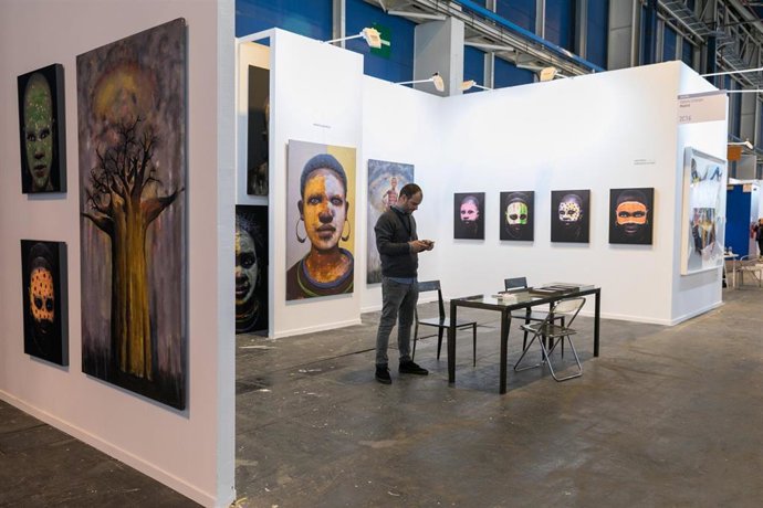 Una de las exposiciones participantes en la pasada edición de la feria de arte contemporáneo ESTAMPA.