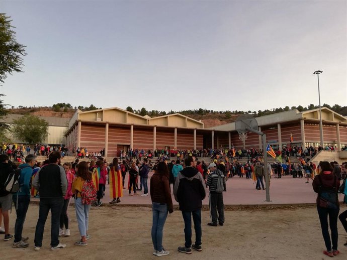 Centenares de personas prosiguen este jueves la columna de las 'Marchas por la Libertad' desde Igualada