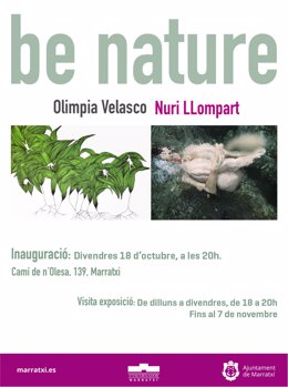 Cartel de la exposición 'Be Nature', de Olimpia Velasco y Nuri Llompart