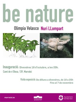 Cartell de l'exposició 'Be Nature', d'Olimpia Velasco i Nuri Llompart