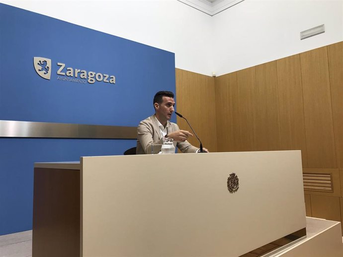El consejero de Participación Ciudadana en el Ayuntamiento de Zaragoza, Javier Rodrigo.