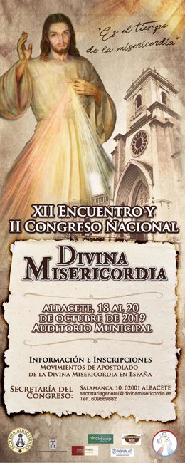 Cartel del II Congreso Nacional de la Divina Misericordia.