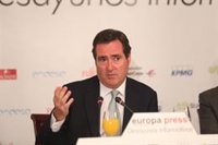 Garamendi (CEOE) respalda el comunicado de Fomento del Trabajo y dice que los empresarios necesitan "ley" y "orden"