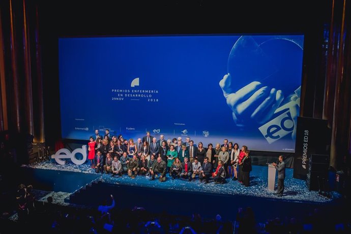 Imagen de archivo de la entrega de los Premios Enfermería en Desarrollo de 2018.