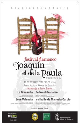 Macanita, el Granaíno, José Valencia y Manuela Carpio este sábado en Festival Flamenco Joaquín el de la Paula de Alcalá