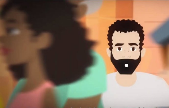 Captura del vídeo de la EAPN-España basado en el relato 'El hombre invisible' de Elena Bethencourt, sobre la pobreza