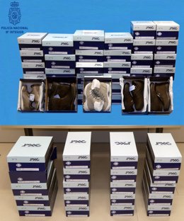 Calzado robado localizado en la operación