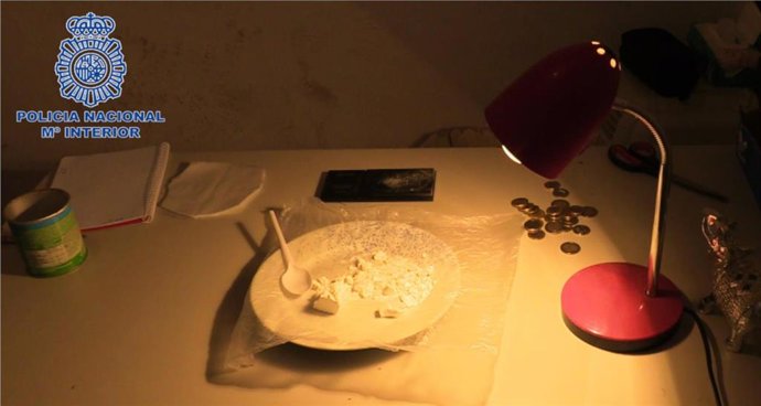 Material incautado por la Policía Nacional.