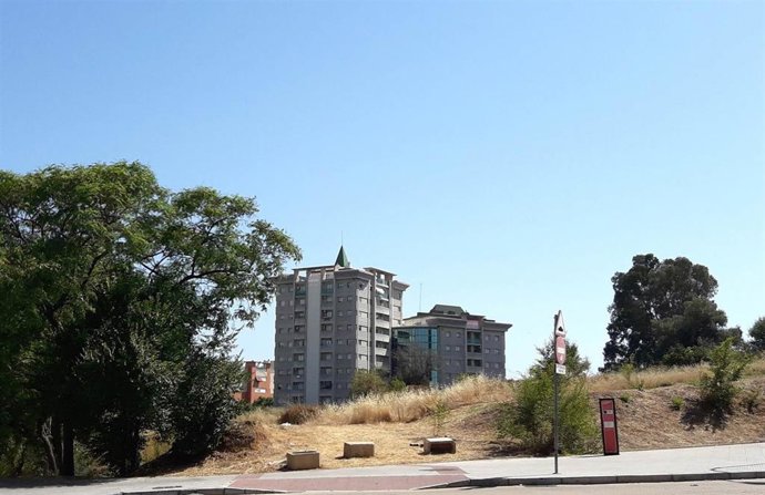 Cabezo La Joya desde la calle Fray Junípero Serra. 