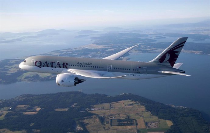 Avión 787-800 de Qatar Airways.